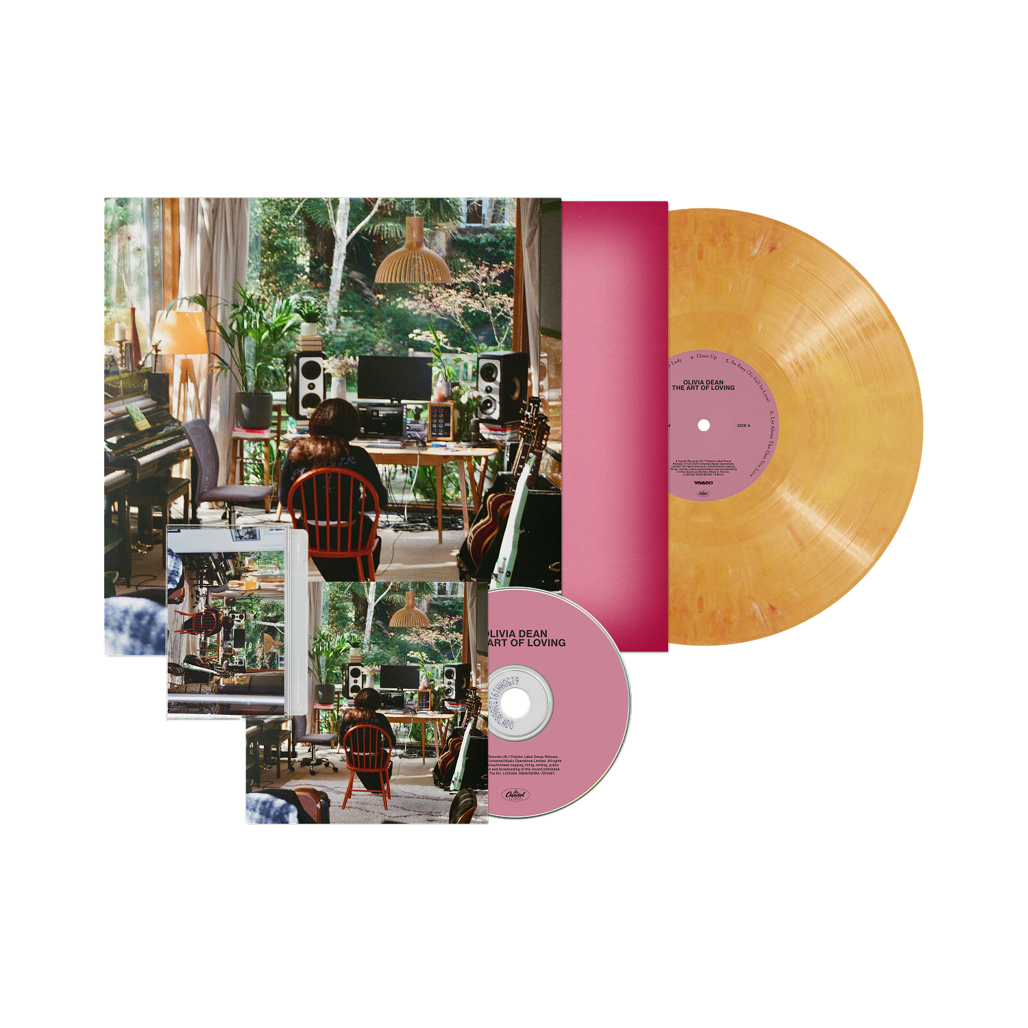 The Art of Loving Store Exclusive Alt Art Orange Vinyl, Alt Art CD, Alt Art Cassette + Signed Art Card Bundle